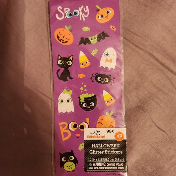 HALLOWEEN Stickers Lot Puffy, Googly Eye, Glitter - Picture 5 of 6